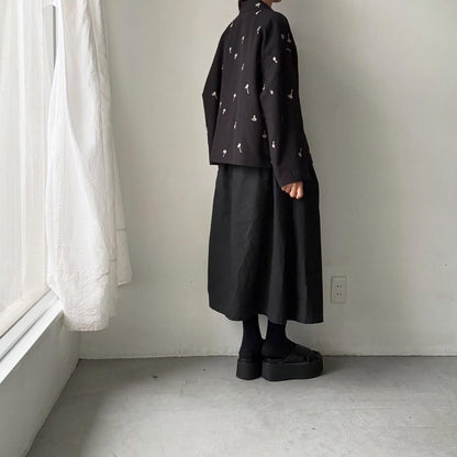 atelier naruse  コットンリネンテーラードジャケットnohara