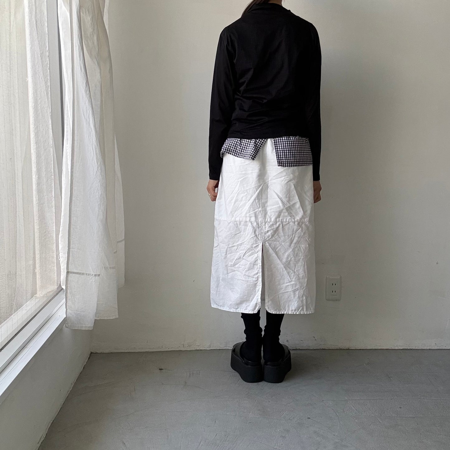 R&D.M.Co  ボトルネックTシャツ　ブラック