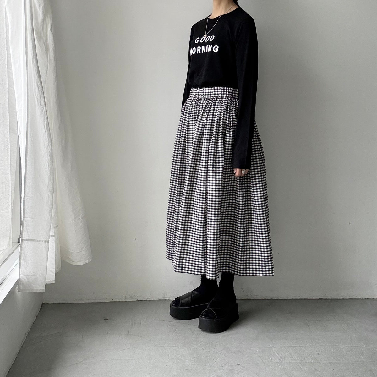 R&D.M.Co  GOOD MORNING長袖Tシャツ