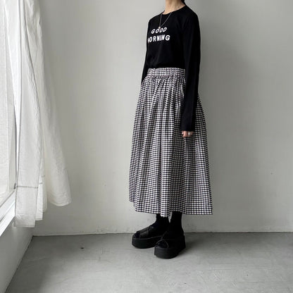 R&D.M.Co  GOOD MORNING長袖Tシャツ