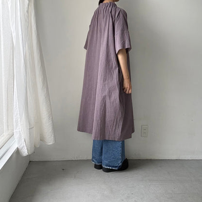 atelier d'antan Krallコットンリネンドレス