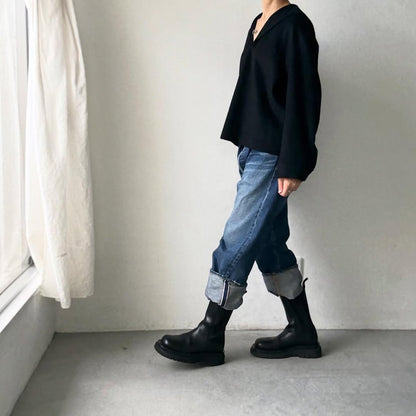 TENNE HANDCRAFTED MODERN カシミアセーラープルオーバー