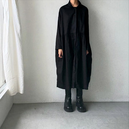 jujudhau コットンツイルカラードドレス