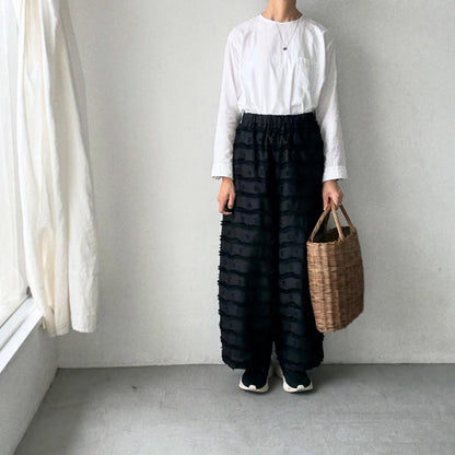kijinokanosei  鳥の子ワイドパンツ