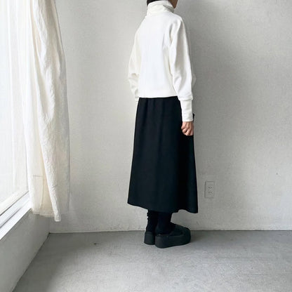 Linenya  コットンハイネックプルオーバー　ホワイト