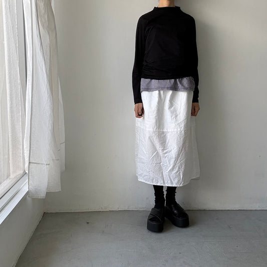 R&D.M.Co  ボトルネックTシャツ　ブラック