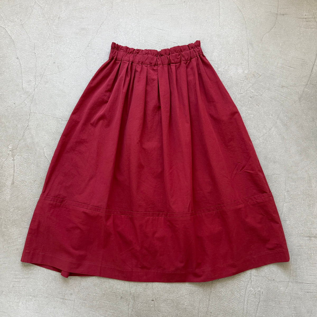MAGALI オールドコットンラップ風スカート　レッド