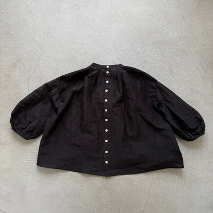R&D.M.Co  シェーディングチェックスモックブラウス