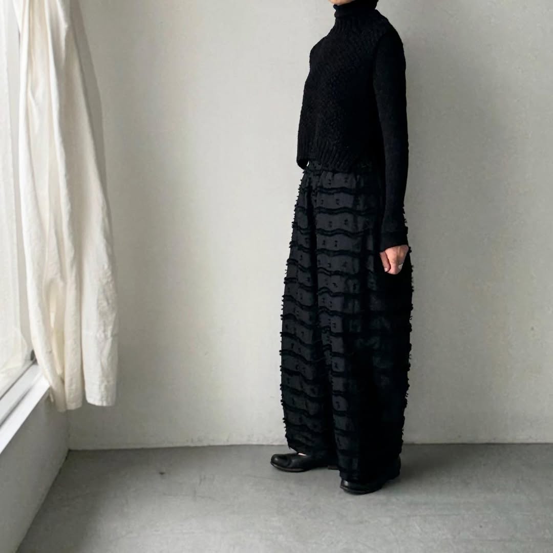 kijinokanosei  鳥の子ワイドパンツ