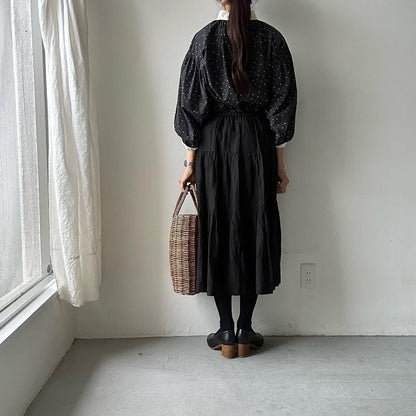 MAGALI コットンリネンスノーウィープルオーバー