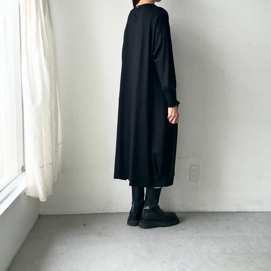 atelier naruse  スムースウールコクーンワンピース　size1