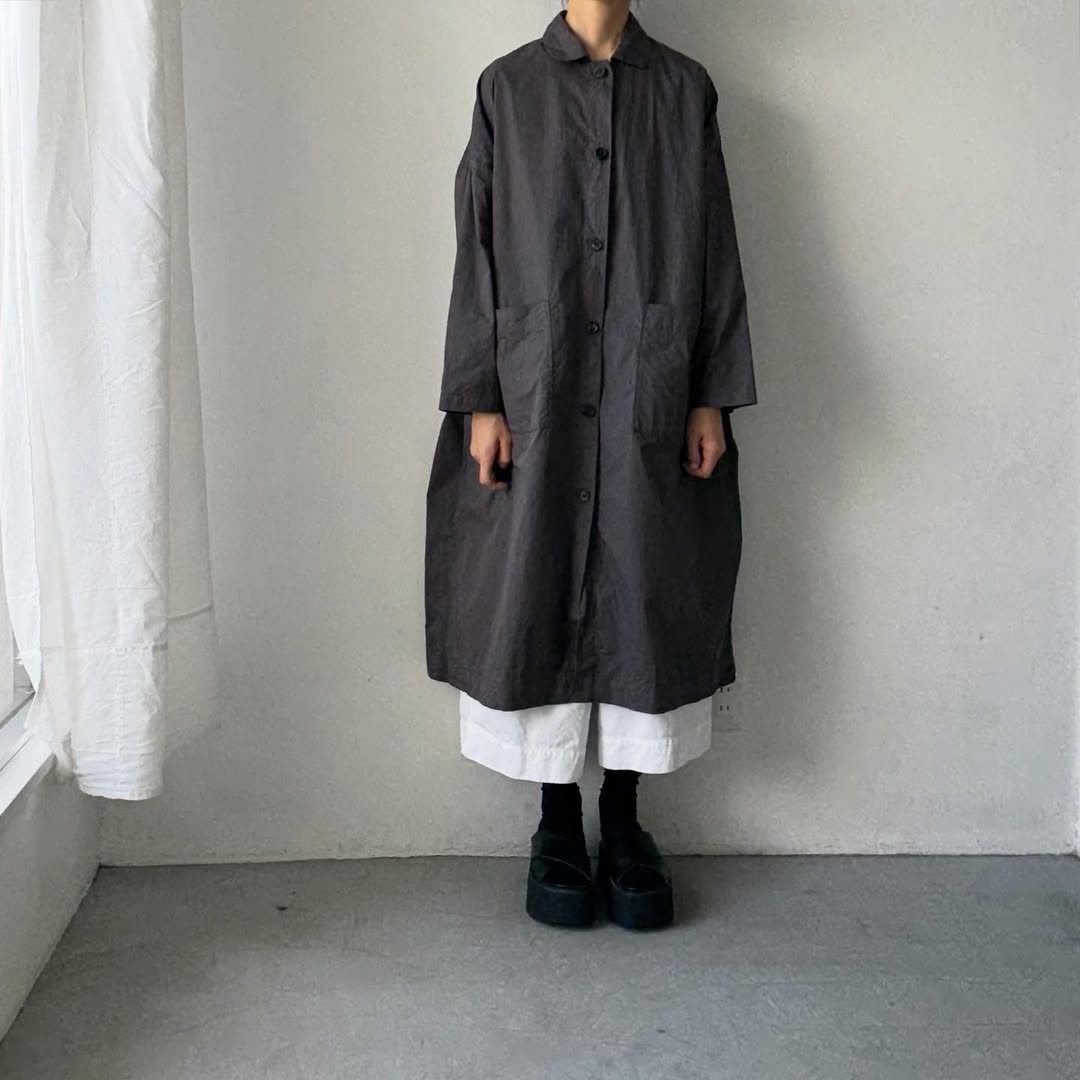 jujudhau  デッドストックコットンワークコート　グレー