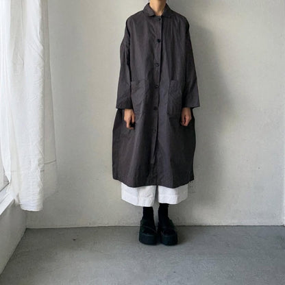 jujudhau  デッドストックコットンワークコート　グレー