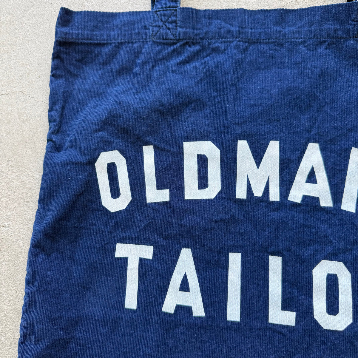 OLDMANS TAILOR  OMTプリントコーデュロイトートバッグ