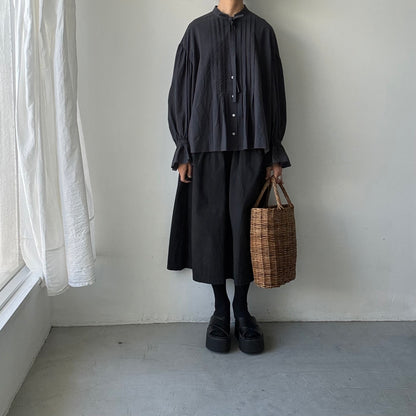 MAGALI  天日干しコットンボウタイブラウス