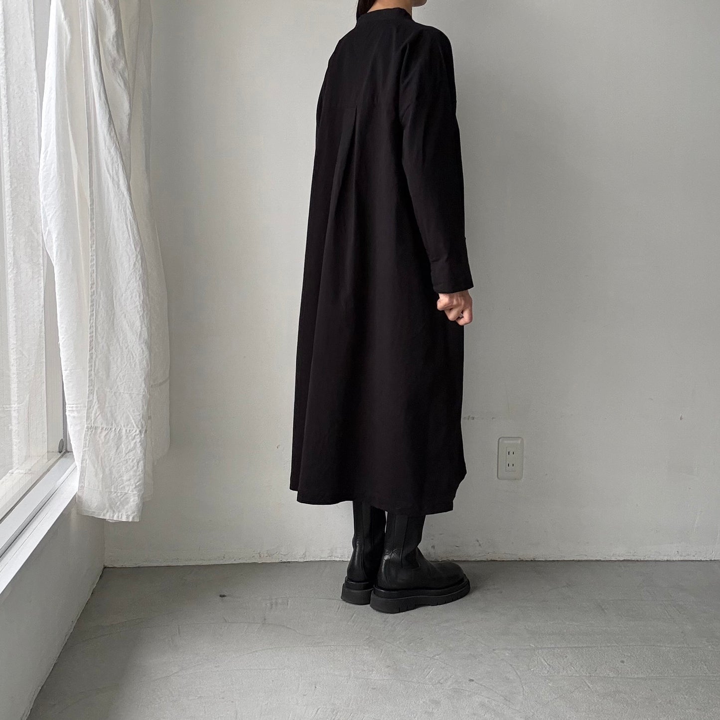 jujudhau デッドストックコットンプルオーバードレス