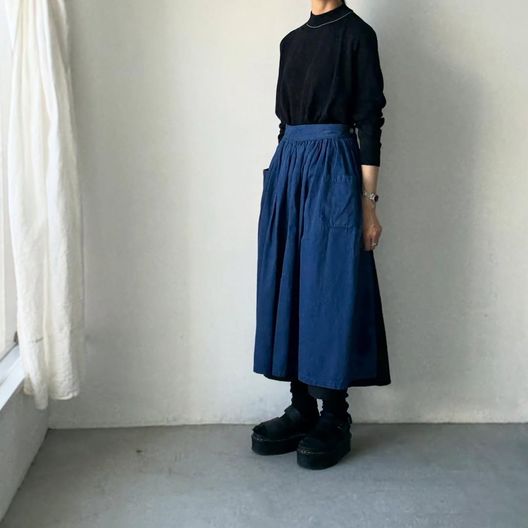 cion  コットンモックネックニット