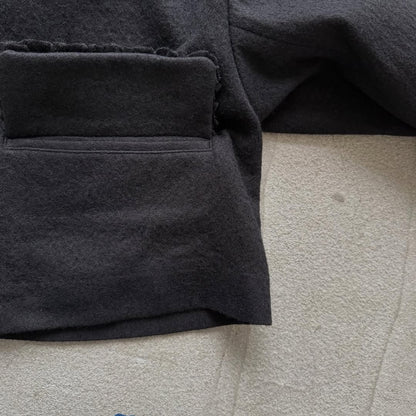 R&D.M.Co  フリルデコレーションジャケット　ブラック