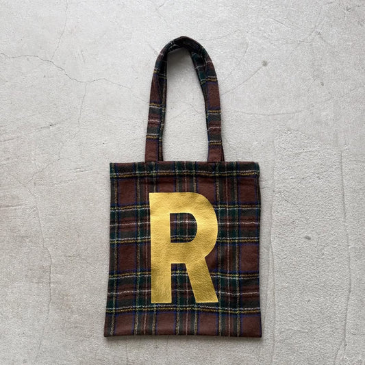 R&D.M.Co  ウールタータンチェックRトートバッグ
