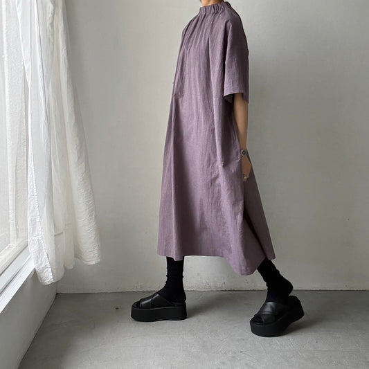 atelier d'antan Krallコットンリネンドレス