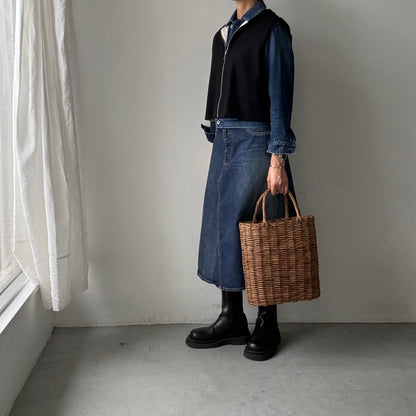 R&D.M.Co  ミドルスムースシャーリングベスト