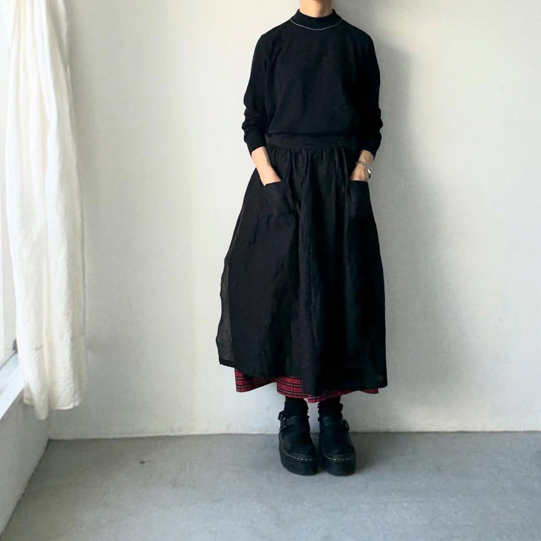 cion  コットンモックネックニット