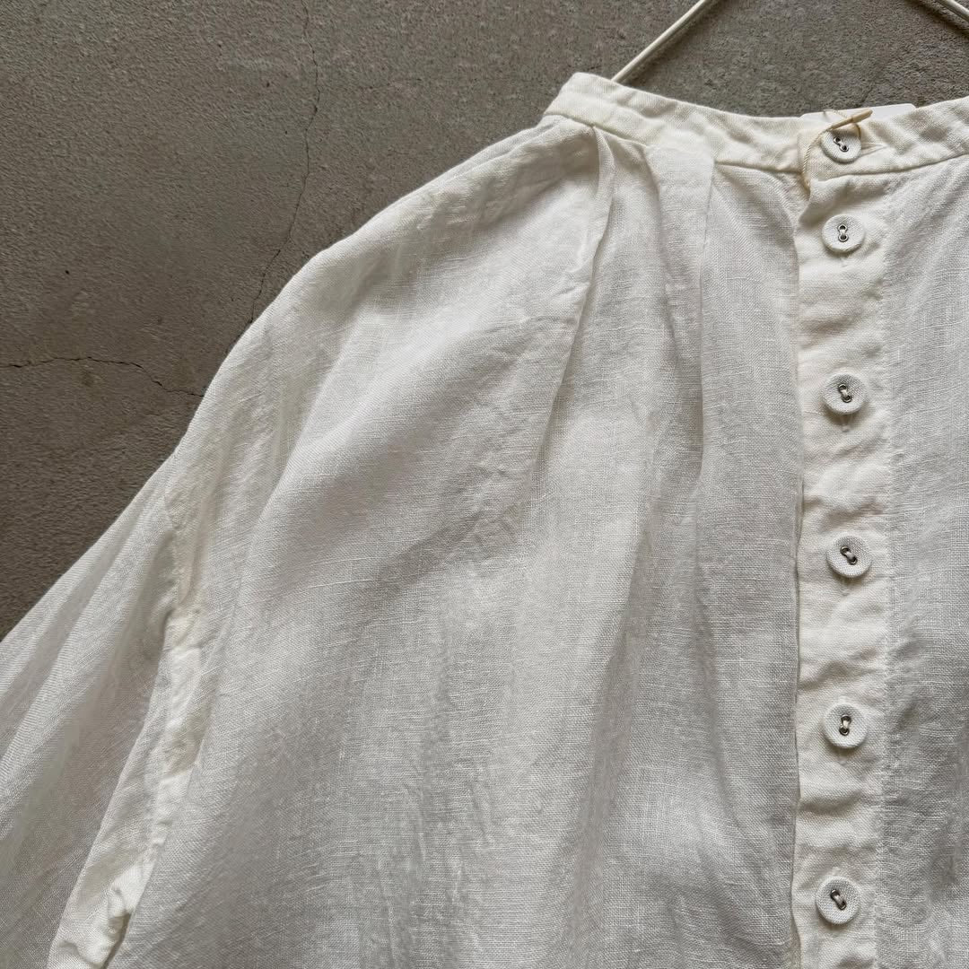 R&D.M.Co  リネンヘンプスモックブラウス　オフホワイト