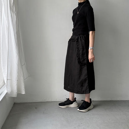R&D.M.Co  リネンガーメントダイフリルデコレーションスカート