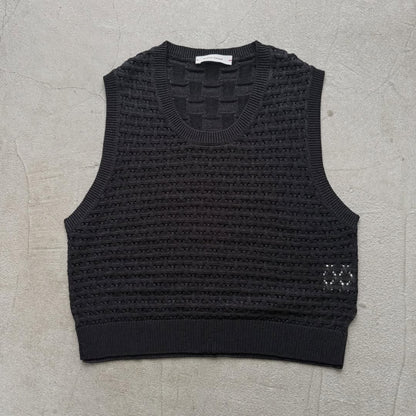 atelier naruse  コットンバスケット編みニットベスト