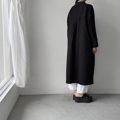 jujudhau デッドストックコットンプルオーバードレス