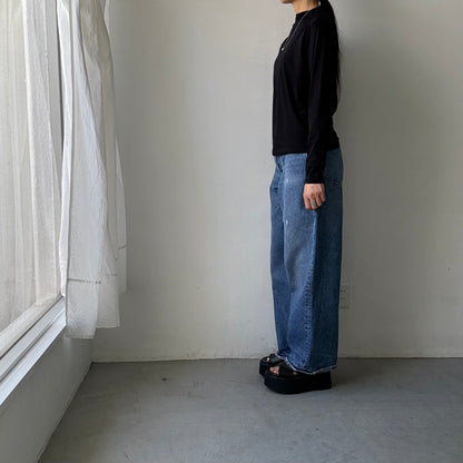 R&D.M.Co  ボトルネックTシャツ　ブラック