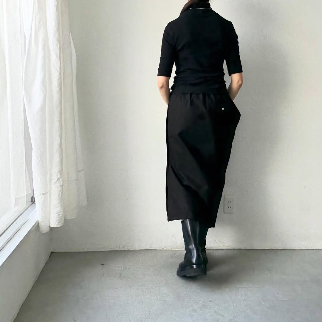 ゴーシュ  オーガニックダックコットンアシンメトリースカート　