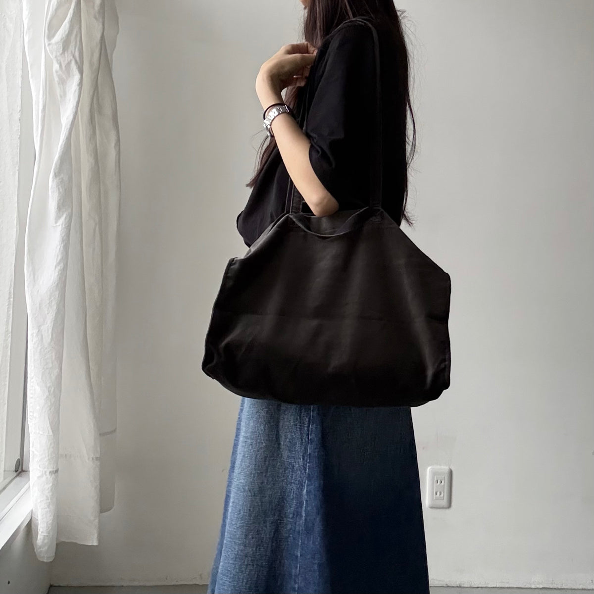 TENNE HANDCRAFTED MODERN ブリスベンモスベルベットボストンバッグ