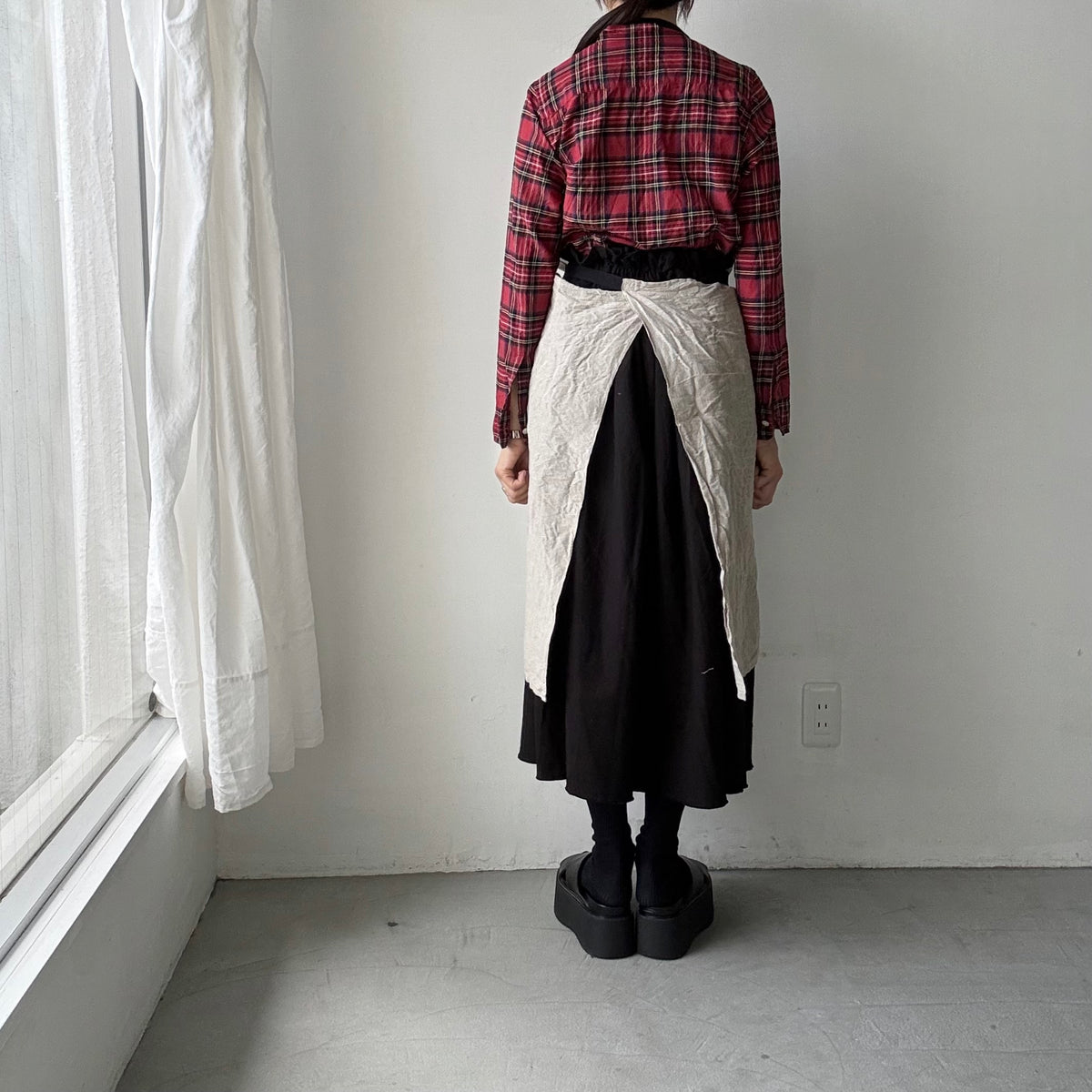 R&D.M.Co  GOOD MORNINGリネンエプロン