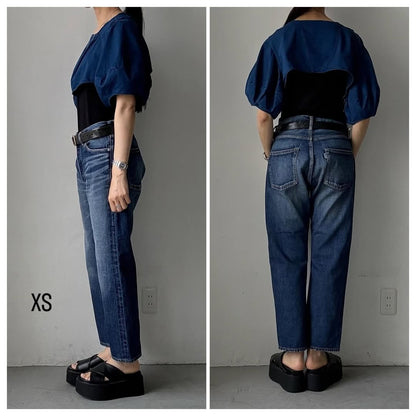 🔵来季分予約受付中🔵R&D.M.Co ストレートデニムパンツ(ヴィンテージライク)