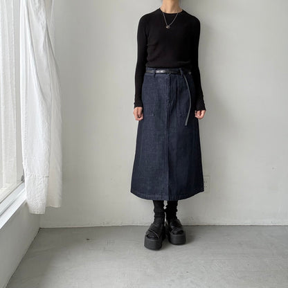 atelier naruse  コットンデニムタイトスカート