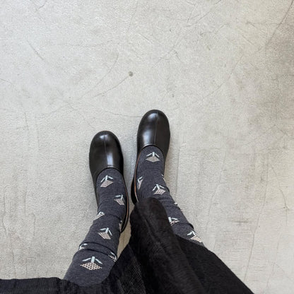 French Bull ジニアオーバーニーソックス　チャコールグレー