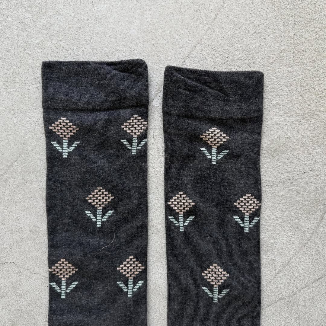 French Bull ジニアオーバーニーソックス　チャコールグレー