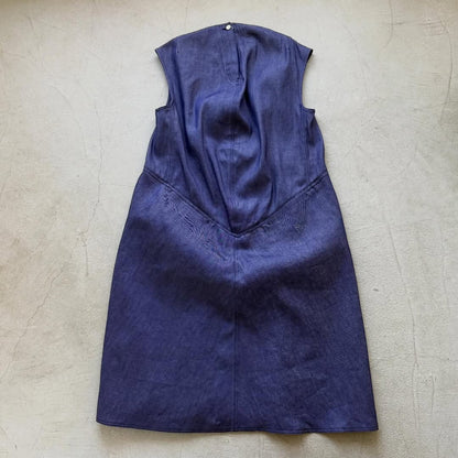 R&D.M.Co コットンデニムハンチドバックドレス