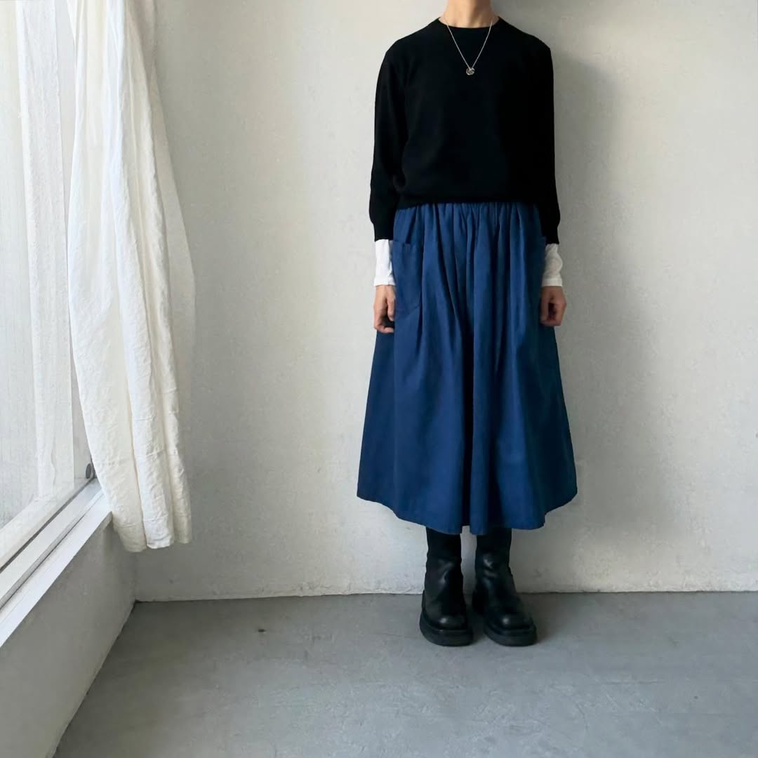 R&D.M.Co  ウールカシミアポケットプルオーバー　ブラック