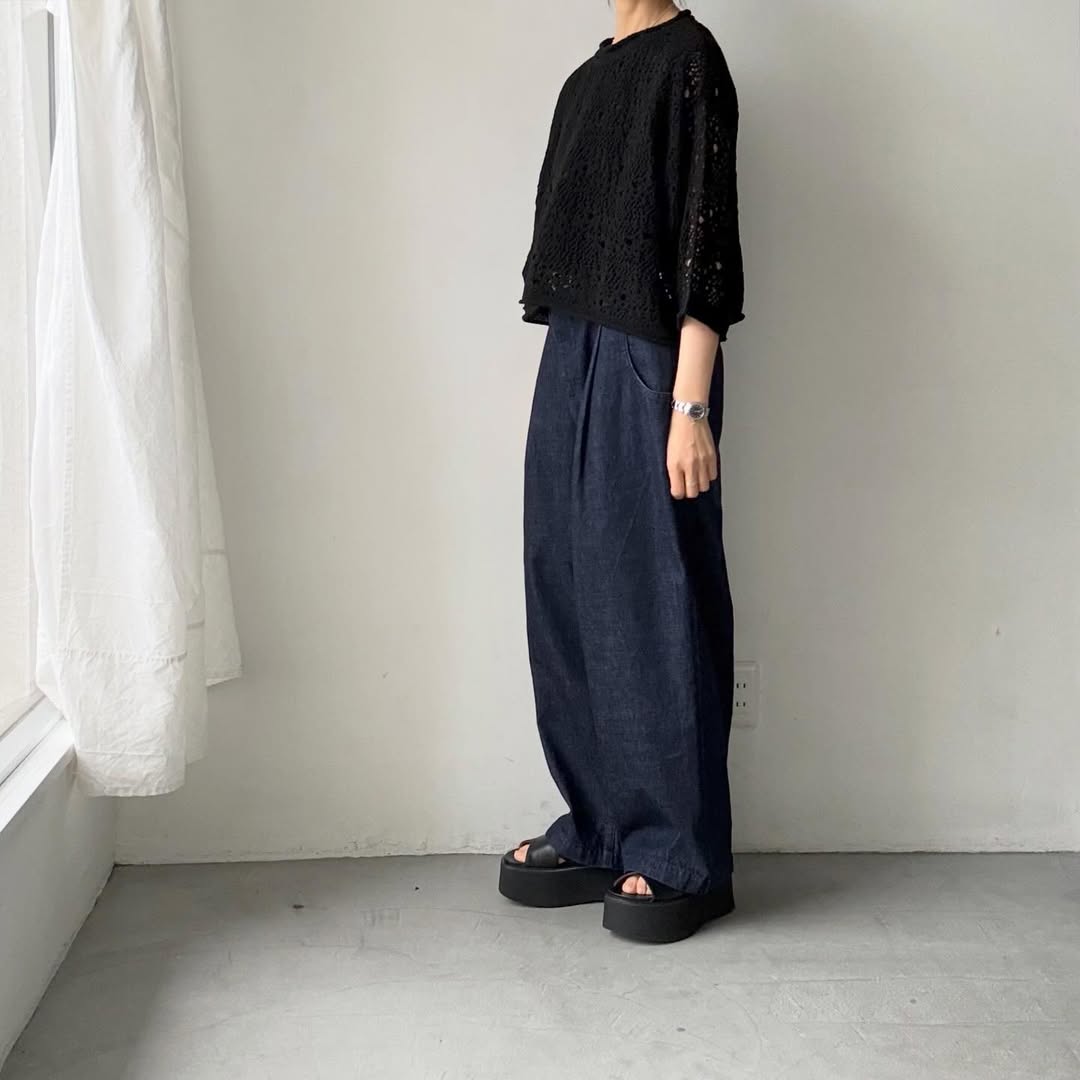 atelier naruse  スキャッタードホールニットプルオーバー