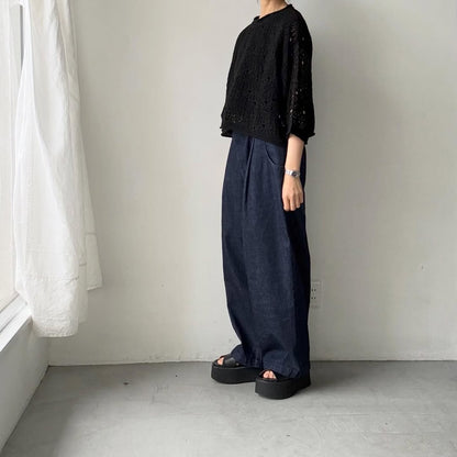 atelier naruse  スキャッタードホールニットプルオーバー