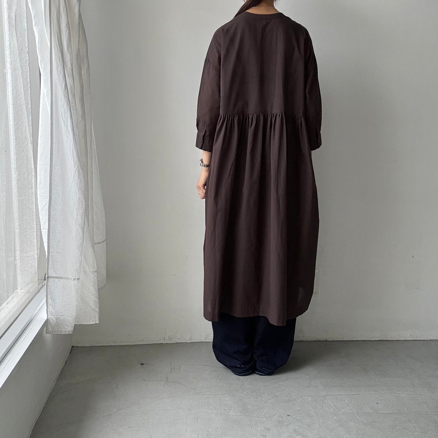 dui jujudhau ギンガムフライフロントドレス
