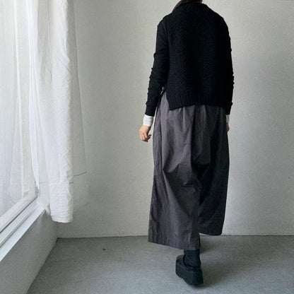 jujudhau  デッドストックコットンワイドパンツ　グレー
