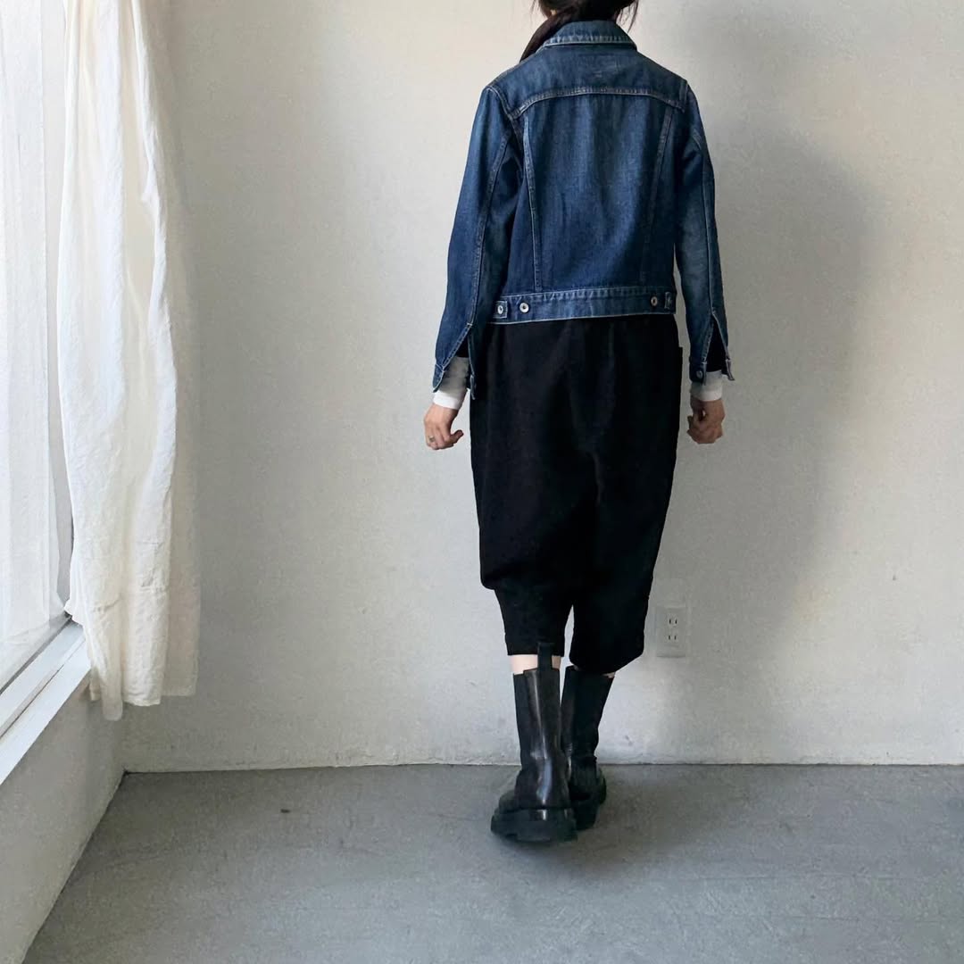 homspun オーガニックコットン起毛8分丈パンツ