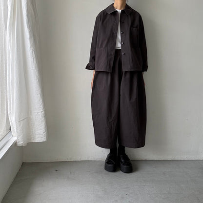 atelier d'antan Kantor コットンジャケット　ダークグレー