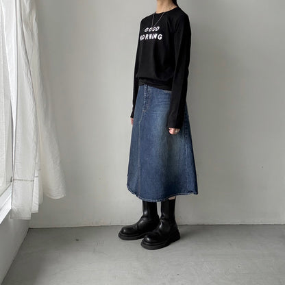 R&D.M.Co  GOOD MORNING長袖Tシャツ