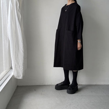 jujudhau デッドストックコットンイージードレス