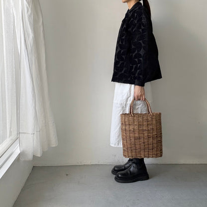 kijinokanosei  バックタックブルゾン