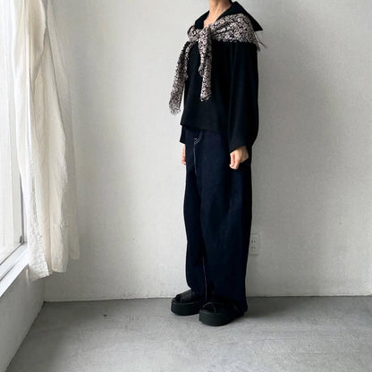 cion  ウール混セーラープルオーバー